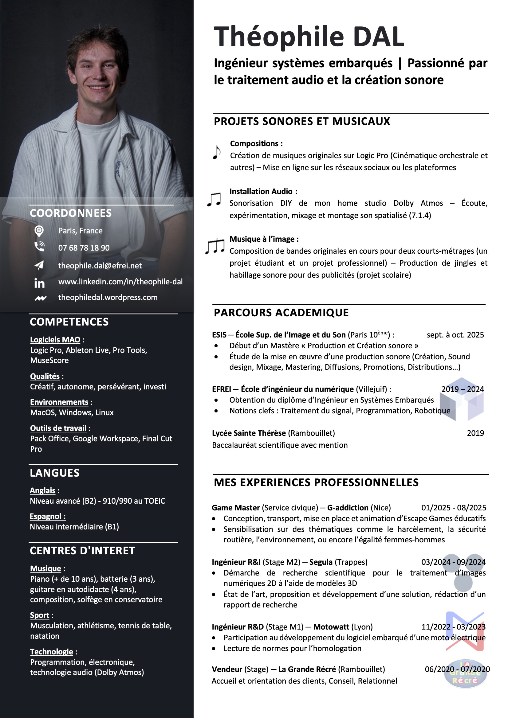 CV Theophile DAL